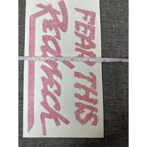 Fear This Redneck Vinyl Decal Sticker Red 9 x 4 Inches - Picture 4 of 5